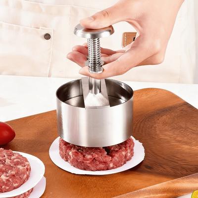 Stainless Steel Burger Press Non Stick 8/10/12 Cm Hamburger Patty Maker Round Kitchen Tool Patty Making Mold Home Cooking