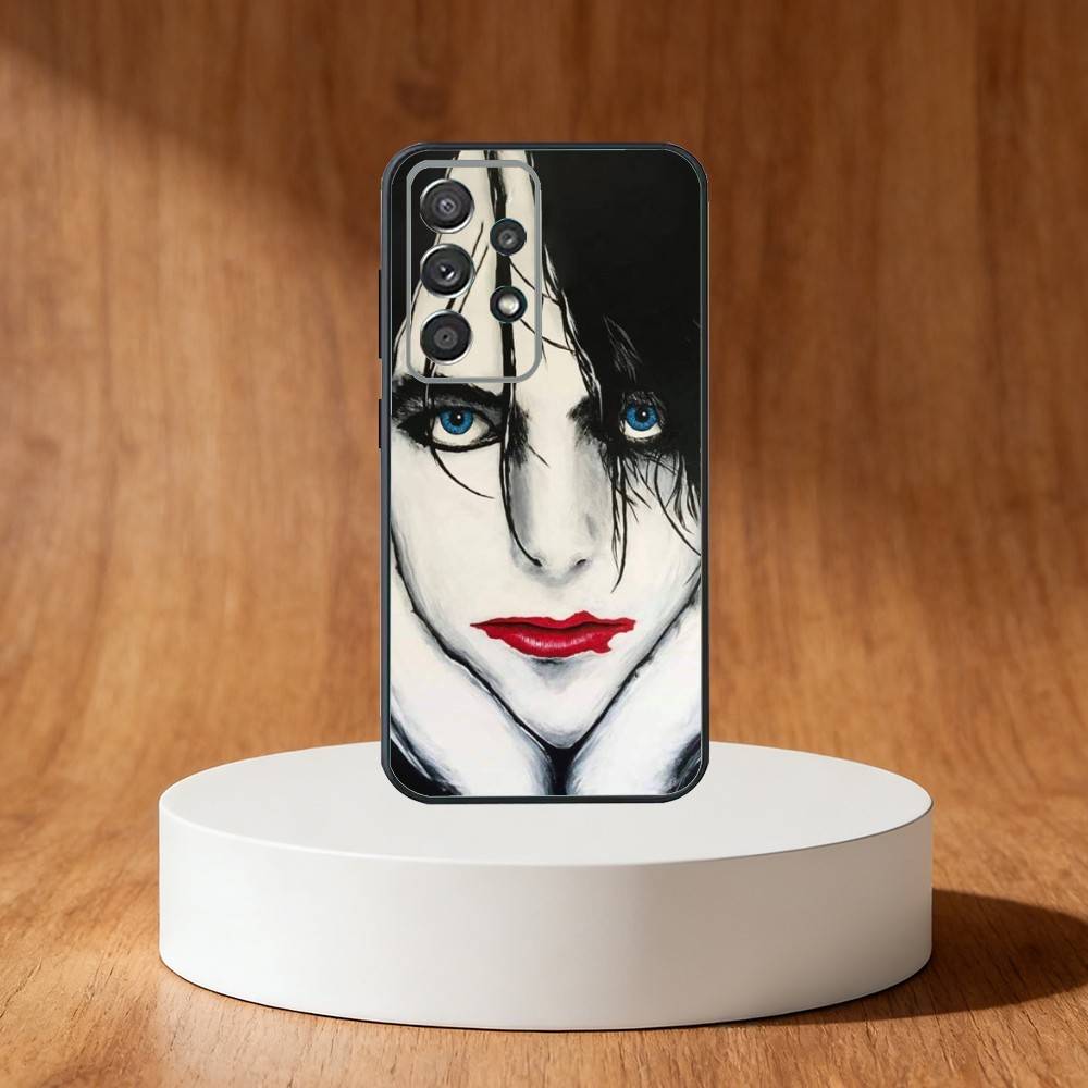 The cure Robert S-Smith Phone Case For Samsung S25,S24,S21,S22,S23,S30,Ultra,S20,Plus,Fe,Note,10,9,5G Black Cover