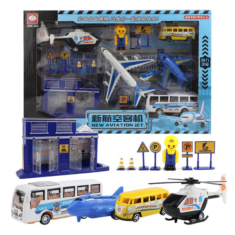 Childrens Airplane Engineering Car Toy Model Set For Interest Cultivation
