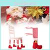 Cheerful Christmas Dining Chair Leg Covers Whimsical Holiday Decor For Home Tables