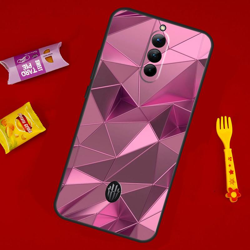 Geometric Abstract Crystal Case For ZTE Nubia Red Magic 8S 9S 10S 8 9 10 11 Pro Plus 6 7 6S 7S Pro 6R 5G 10 Air Cover