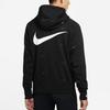 Nike Pánská bunda s kapucí a logem, pevná, ležérní, svrchní oděv, černá DA0083-010