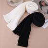 Y2K Winter Leg Warmers Women Girls Japanese Solid Color Wool Knitted Long Socks Fashion Soft Comfortable Warm Cotton Stockings