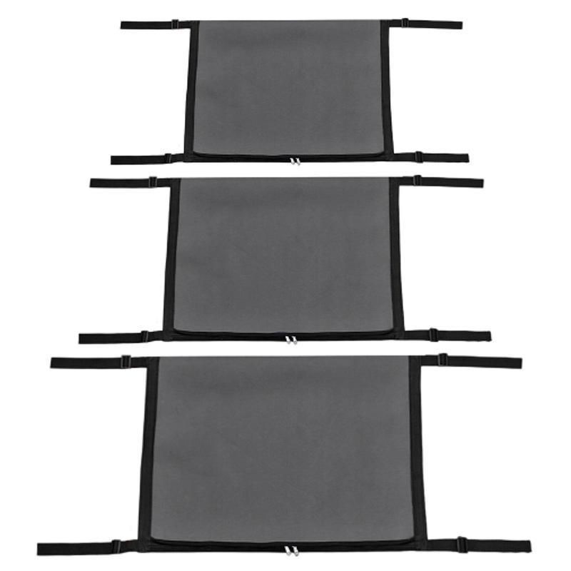 Car Roof Storage Organizer Mesh Overhead Net Bag with Double Zipper for Sedans Truck Travel Essentials