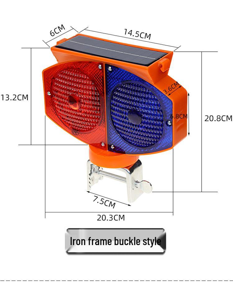 Solar LED Strobe Warning Light for Road Construction and Safety Cones