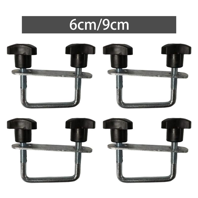 Kit di morsetti a U multiuso per box da tetto per portapacchi per auto 4x4 Raccordi metallici regolabili per il montaggio di box da tetto e bagagli