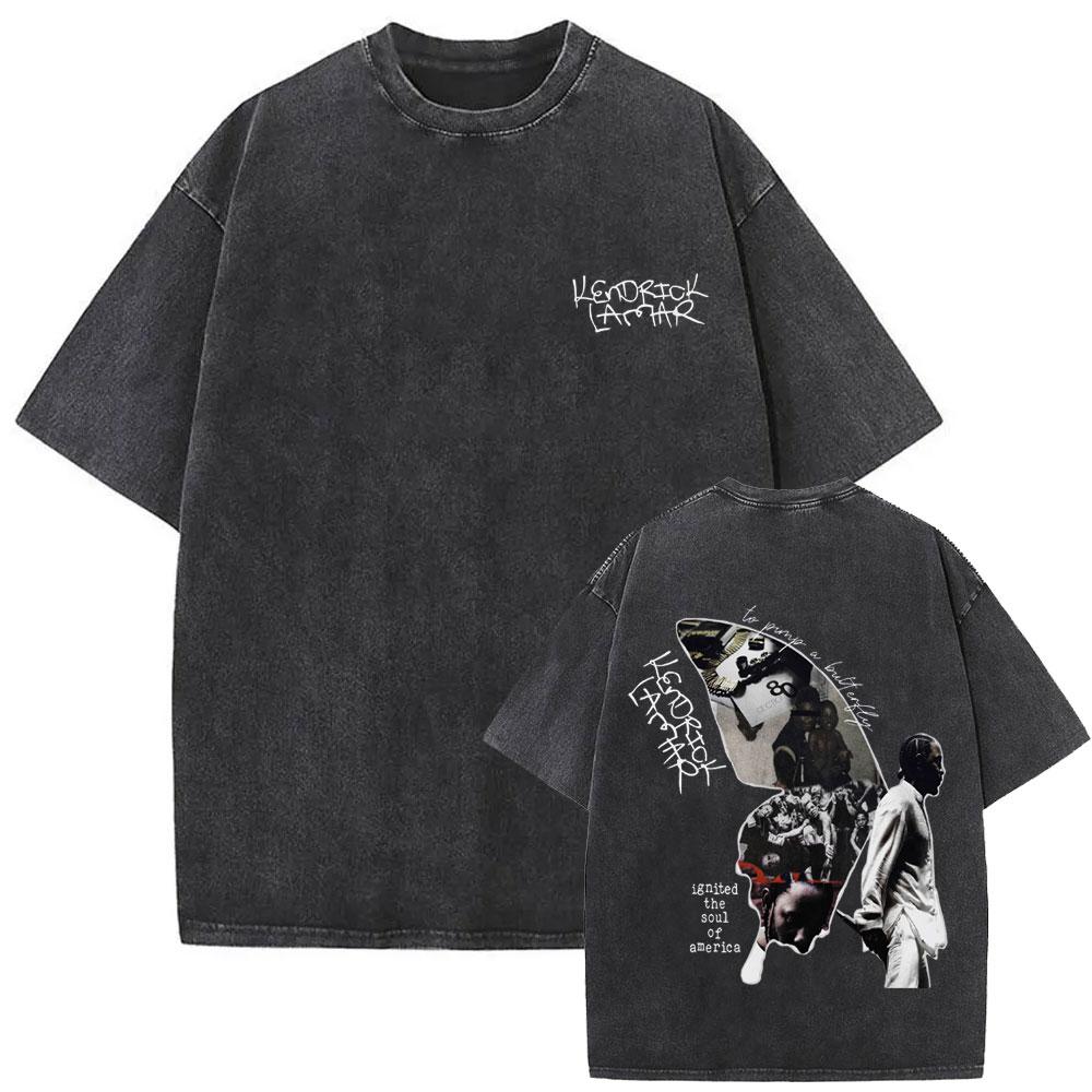 Rapper Kendrick Lamar Großes Gesicht Grafik T-Shirt Nicht Wie Wir Mr. Morale The Big Steppers T-Shirts Herren Hip Hop Übergroßes T-Shirt