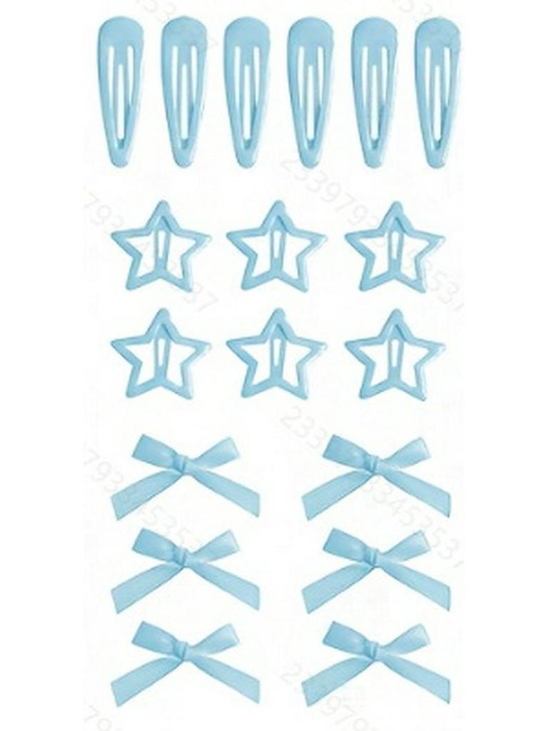 Ballet Style Ribbon Bow Duckbill Hair Clip Set – Sweet Christmas Braiding Accessories