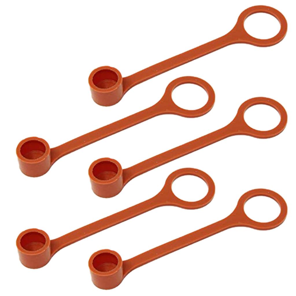 

5PCS Rubber Blow Off Caps for Ansul R102 and Hood Systems помаранчевий