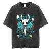 Washed Vintage Game Hollow Knight Merch T-shirt Men Women Casual Oversized Cotton T-shirts Male Cosplay Cartoon Lover T Shirts