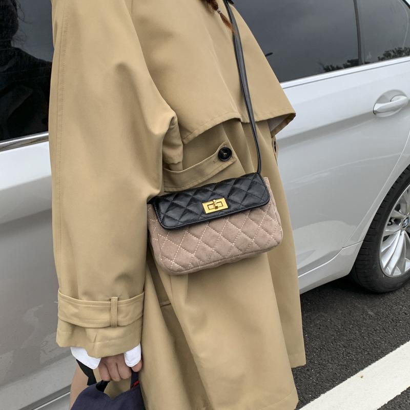 Small Bag Women's Summer Versatile New Fashion Messenger Bag Diamond Square Bag