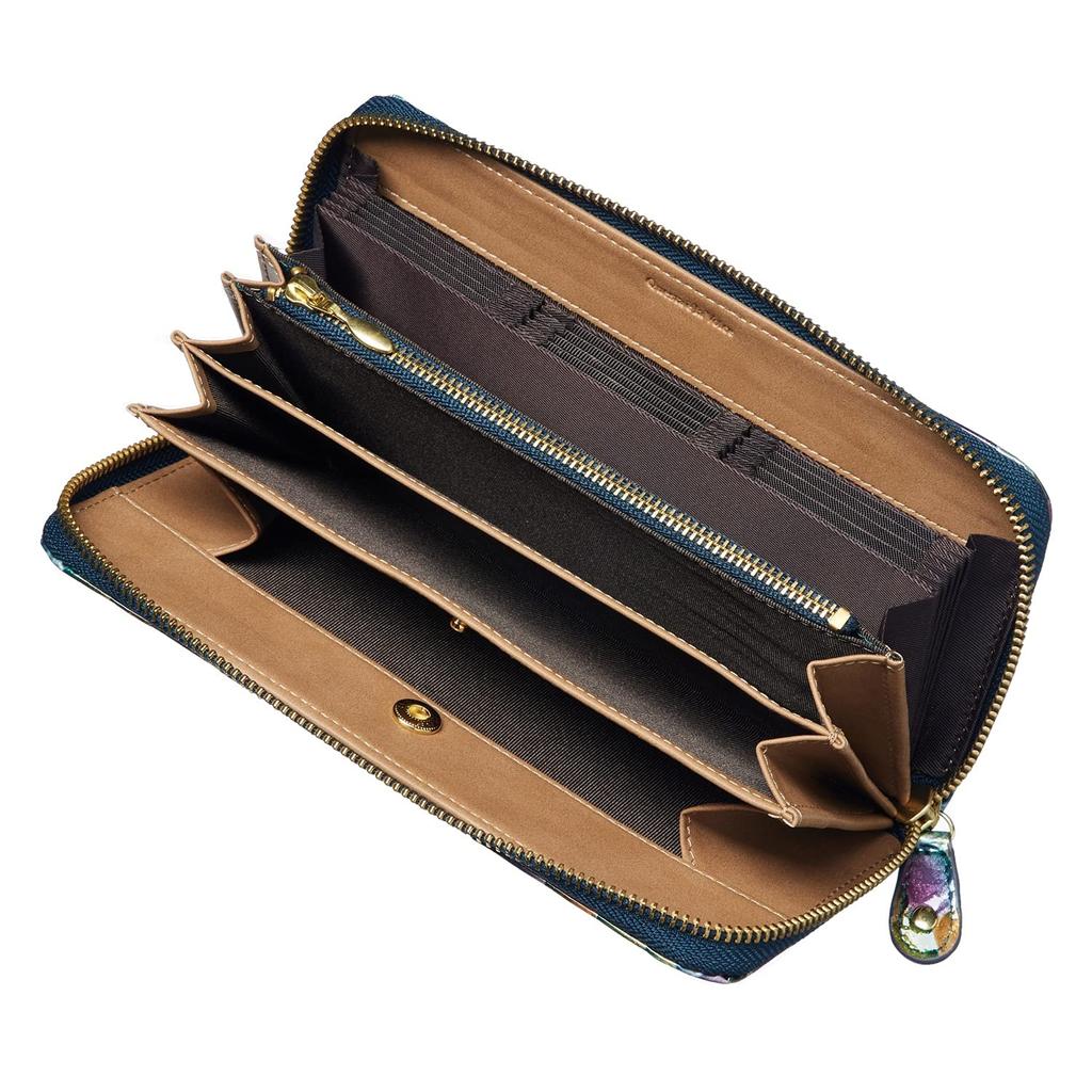 [VOICE] Align Le Murrine Women's Long Wallet, Made with Italian Life Leather. Featured in Shukan Bunshun. Elegant and Easy-to-Use Vertical Card Case.