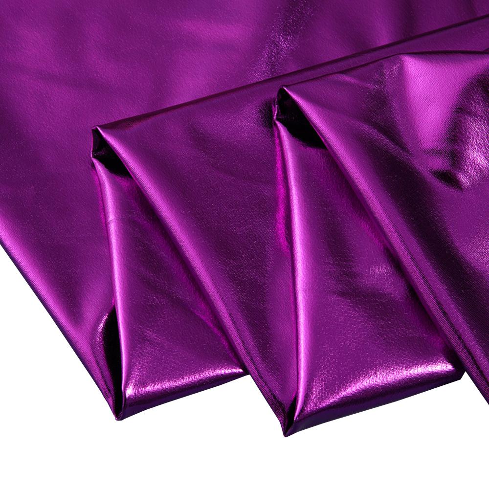

4 Way High Elastic Spandex Fabric Gilding For Stage Performance Clothing Fabrics Toys Accessories Christmas Supplies Ingredients 59x19in(150x50cm) фиолетовый