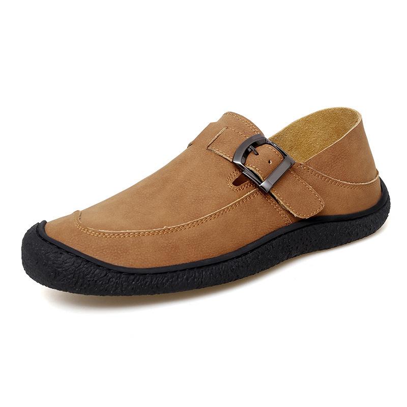 Men s Large Size Slip-On Moccasins: New Casual British Style Loafers 46