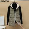BITCED Reversible Hooded Lightweight Casual Down-Filled Quilted Vest - Slim-Fit Women's Waistcoat Jacket