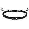 26 Letter Initial Heart Bracelets Handmade Adjustable A-Z Name Braided Charms Bracelets for Women Men Friendship Jewelry Gifts