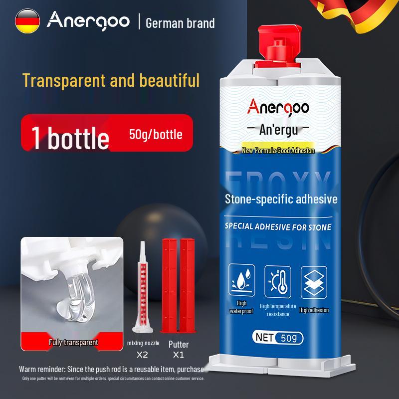 Epoxy Resin AB Glue: Clear, Strong, Quick-Drying Adhesive for Metal, Fishing Rods, Jade, Figurines, Ceramics, and Iron.