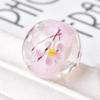 2 buc 20mm Margele Rotunde Mari Handmade Floare Lampwork Sticlă Margele Libere pentru Accesorii de Fabricare Bijuterii DIY Artizanat Descoperiri