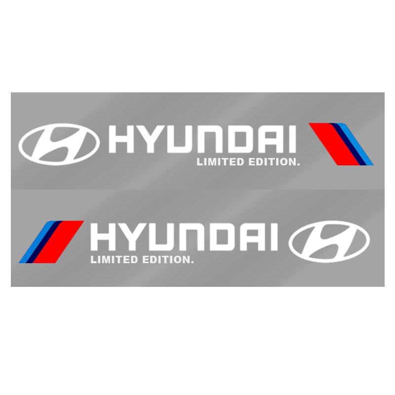 

2pcs Car 3D Stickers Auto Side Body Sports Sticker Decals Car Accessories For Hyundais H-1 I40 I30 I20 I10 IX35 IX25 Tucson Getz Terracan Accent белый