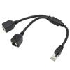 RJ45 Ethernet Adapter Cable Extension 1 To 2 Port Excellent Connection Transmission Good Signal