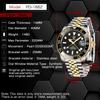 PAGANI DESIGN Nuevo PD-1662 V6 Relojes Mecánicos para Hombre Lujo Bisel de Cerámica Reloj Automático 10Bar Impermeable Reloj GMT para Hombre