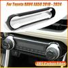 ABS Carbon Fiber Style Central Middle Air AC Conditioning Control Panel Cover Trim for Toyota RAV4 XA50 -2024 Interior Parts