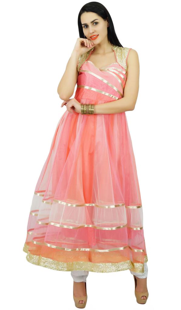 Atasi Womens Partywear Long Anarkali Suit With Dupatta Designer Suit