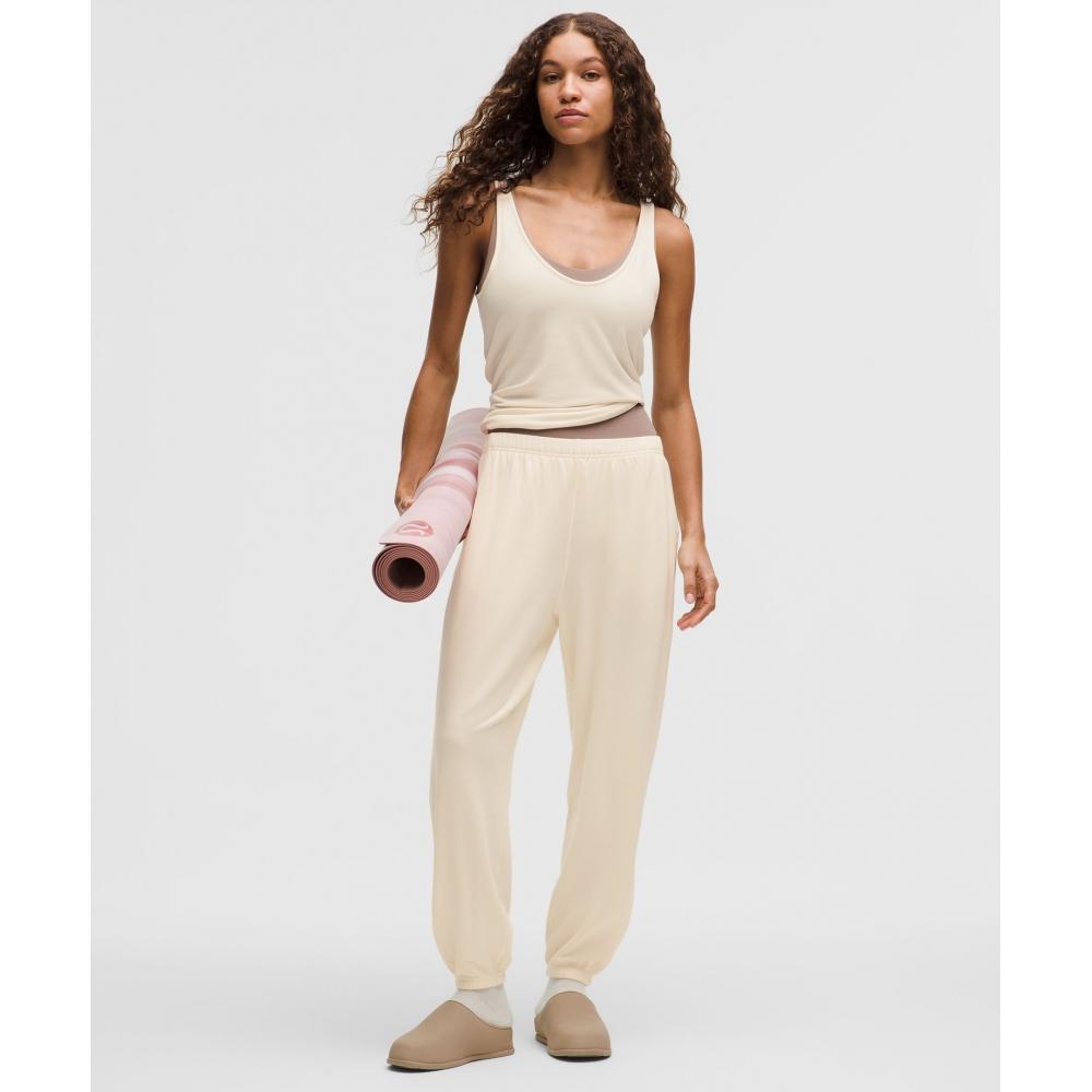 Lululemon Becalm Oversized Mid Rise Pant Coconut Ivory