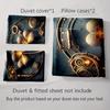 Golden clover design Bedding Duvet cover sets Duvet covers Pillowcases gifts (1 * Duvet Cover 2 * Pillowcases, without duvet insert)
