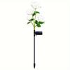 Solar Garden Lights - Outdoor Solar Lights, 7-Color Color Changing Rose Lights, Garden Decor, Enlarged Solar Panels, More Realistic Roses