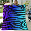 3D Colorful Zebra Pattern Blanket,Flannel Blanket Throw Blanket,Child Warm Blanket for Home Living Room Bedroom Beds Sofa Picnic