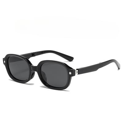 Fashionable Folding Sunglasses for Women, High-end Polarized Sunglasses with 180 Degree Opening and Closing, Sun Protection Sunglasses for Men, Trendy