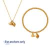 Shajin Women's Bracelet: Two Lives of Love Lotus Design, 18K Gold-Plated Stainless Steel Alloy, DIY Beaded with Lotus Seedpod Charm.