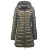 Ultra Light Women Winter Jacket Hooded Parka Overcoat Slim Long Sleeve