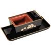 Sunmany Authentic Incense Burner with Tray, 5.0 Inch, Rotating Incense Burner, Yamanaka Lacquerware, Made In Japan, Incense Burner Set, Perfect for