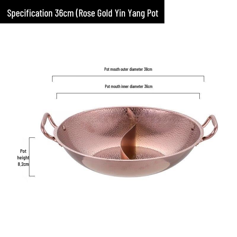 Yuzhuxun Commercial Stainless Steel Divided Hot Pot