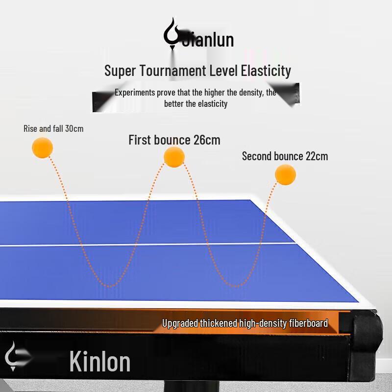 Set Masa Ping Pong Pliabilă Avansată Jeeanlean Competition pentru Interior