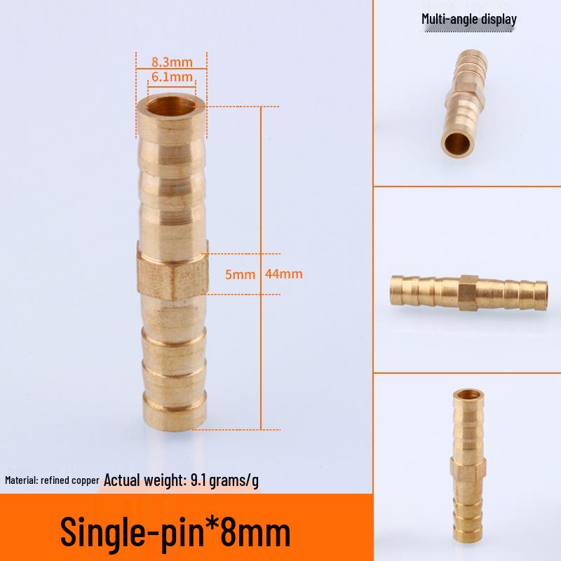 Miedziana Pagoda Trójnik Typu Y Dysza do Rury Gazu Ziemnego, Zielona Głowica, Dostępna w Rozmiarach 6/8/10/12.