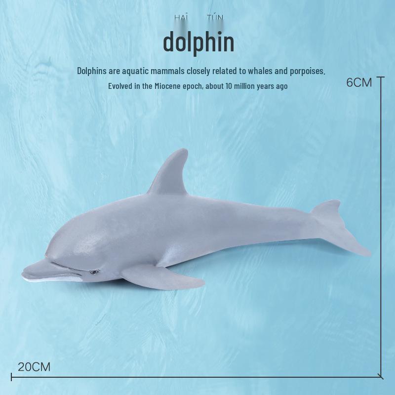 Children s Marine Animal Simulation Toy Set: Shark, Dolphin, Whale - Sandbox Scenery & Educational Ornaments