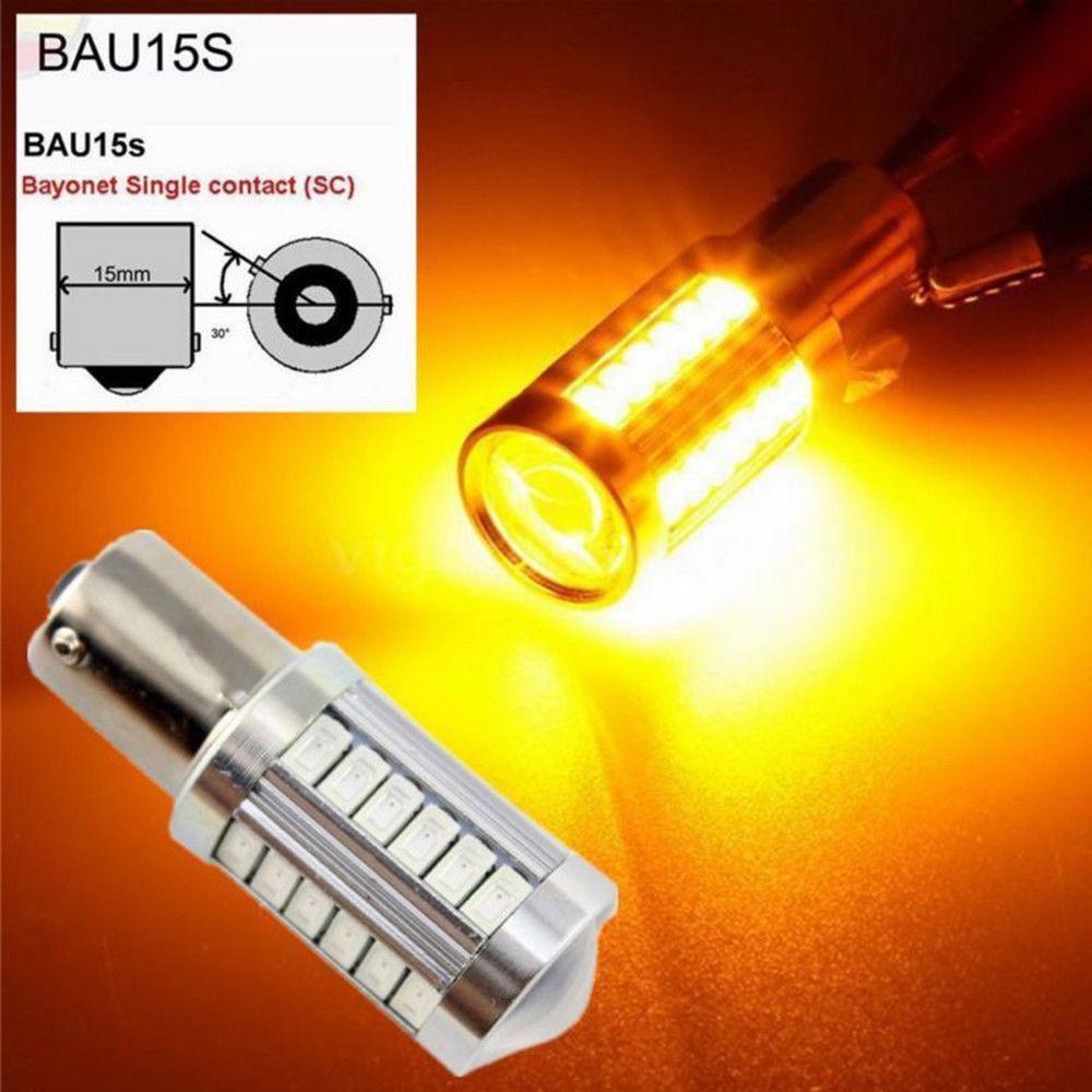 4stk 33SMD 21W LED Blinklys Pære