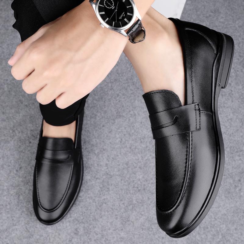 Fashion Fashion New Men's Driving Shoes Genuine Leather Upscale Men Loafers Slip-on Mocassin Homme Loafer Casual Comfortable Men's Shoes