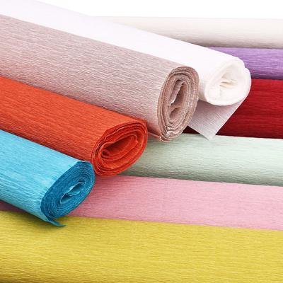 17 Farben 50x250cm Bunte Krepppapierrolle Origami Knitterkrepppapier Basteln DIY Blumen Dekoration Geschenkpapier Basteln
