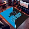 1pc Carolina Panthers Print Area Rug - Soft,Washable Non-Slip Indoor Mat for Office Chairs,Living Room,Home Office Decorative Rug