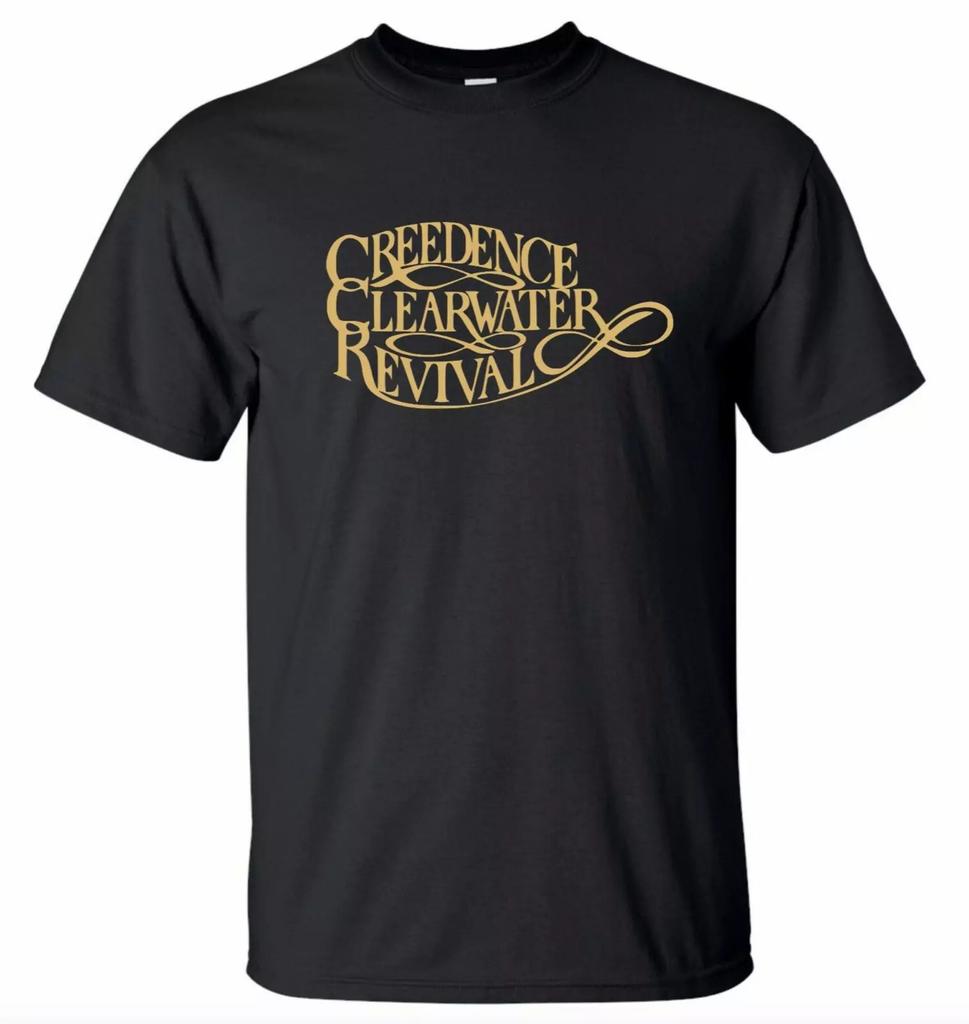 CCR Creedence Clearwater Revival T-shirt American Rock Band 1960s Unisex British Summer New Retro Fashion Men's and Women's Tops