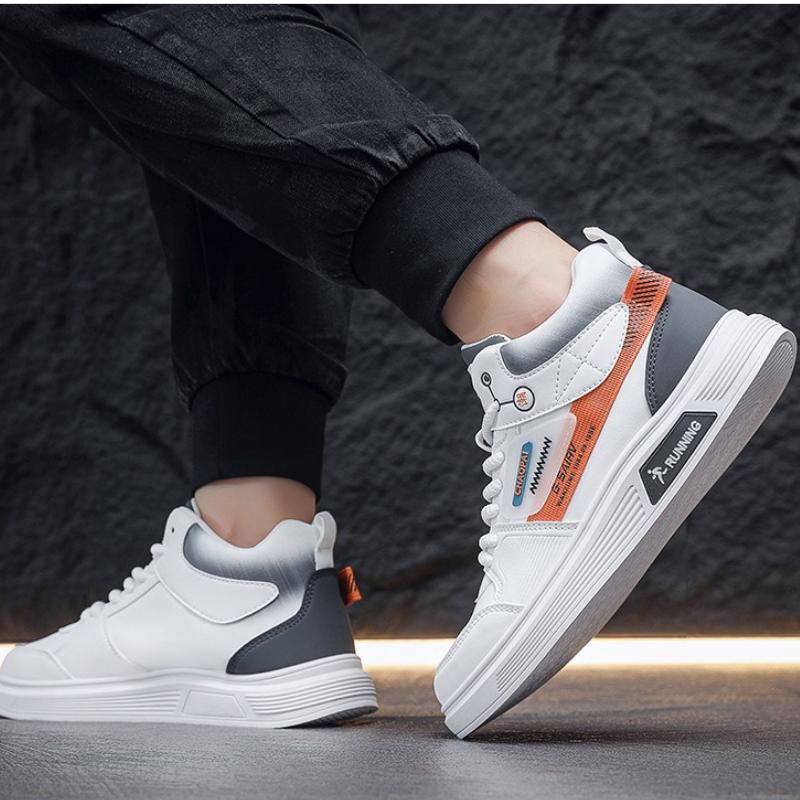 New High Top Men's Casual Shoes Stylish Designer Platform Sneakers Comfortable Soft Sole Lightweight Running Shoes Tenis Homem