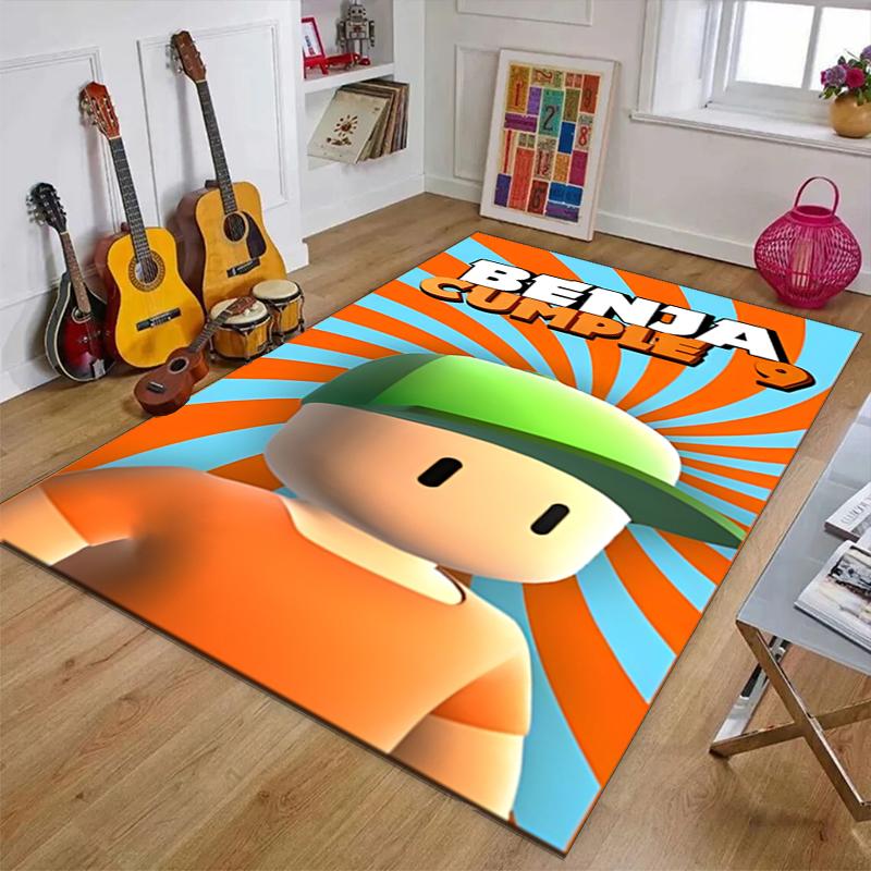 stumble guys Polyester Carpet, Soft Indoor Mat for Office Chair, Living Room, Computer Desk - Decorative Home Office Rug Design