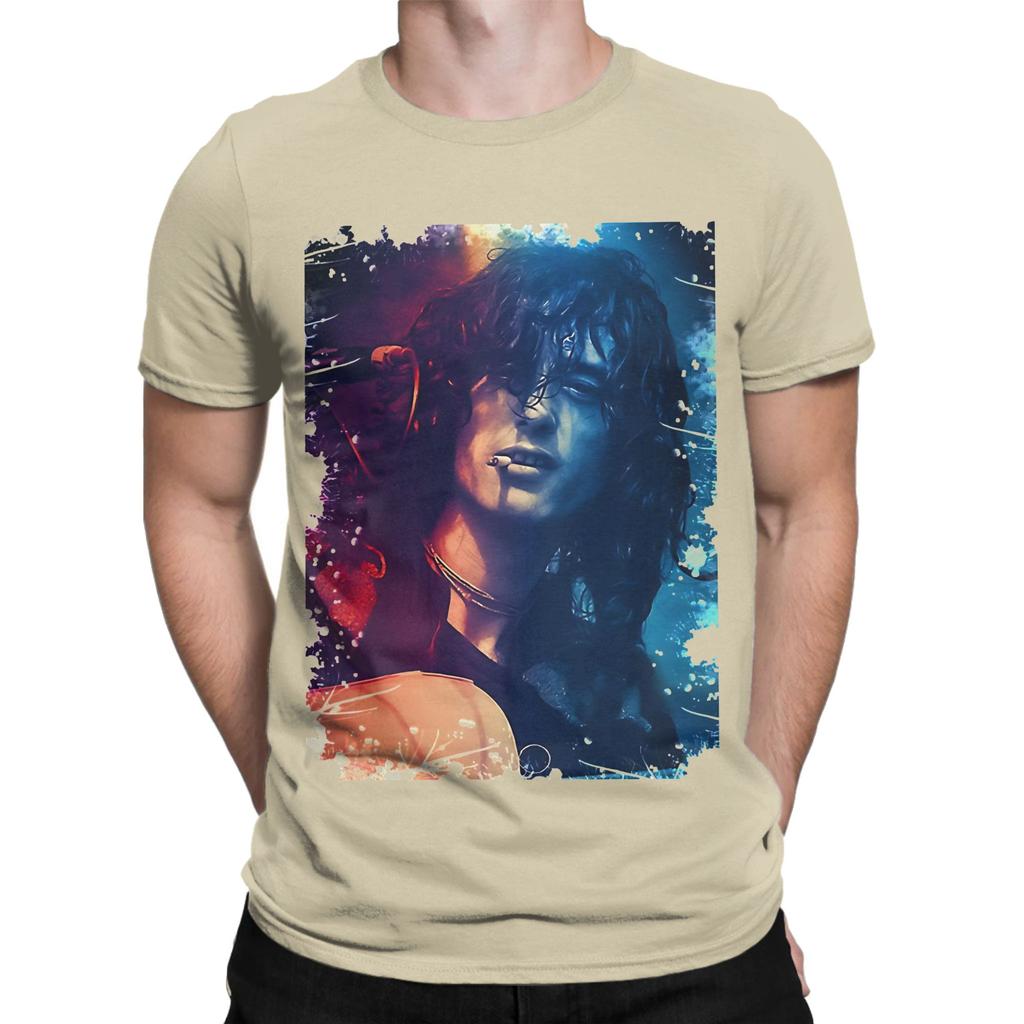 Funny Gifts Jimmy Page Vintage Awesome For Music Fan Funny Graphic 100 Cotton TShirt Jimmy Page Tops Tees For Unisex