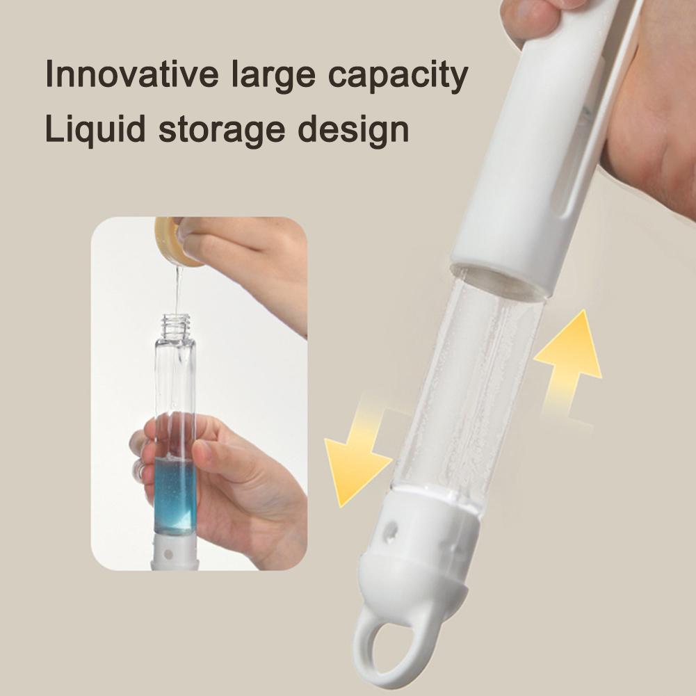 

Rotating Cleaning Brush With Scraper Refillable Bathroom Cleaning Tool For Bathroom China Mainland