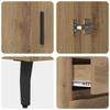 Sideboard Artisan Oak 69.5 x 34 x 90 cm Engineered Wood and Iron