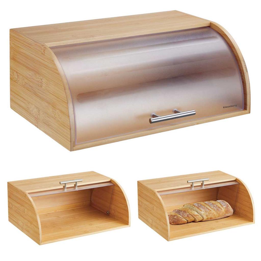 BAMBOO BREAD BIN KLAUSBERG KB-7874